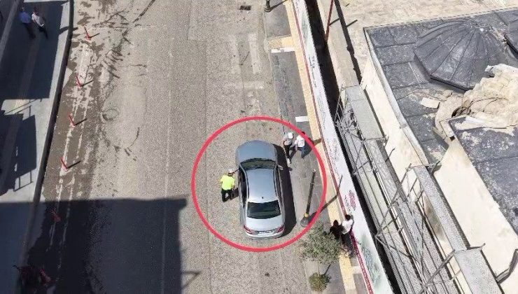 Adıyaman’da drone destekli trafik denetimi