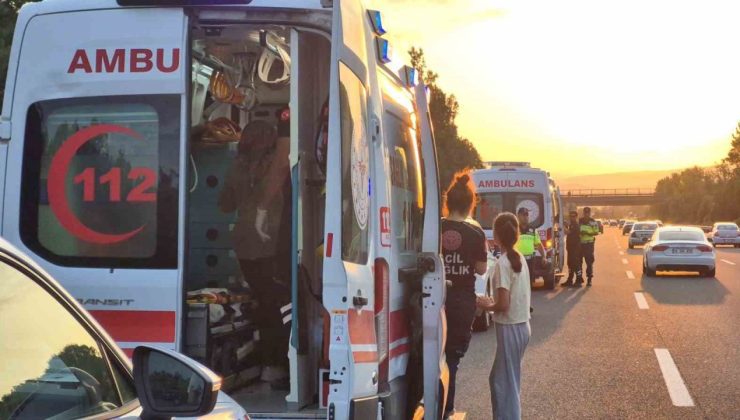 Anadolu Otoyolu’nda zincirleme kaza: 3 yaralı
