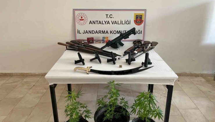 Antalya’da silah kaçakçılarına operasyon: 5 gözaltı