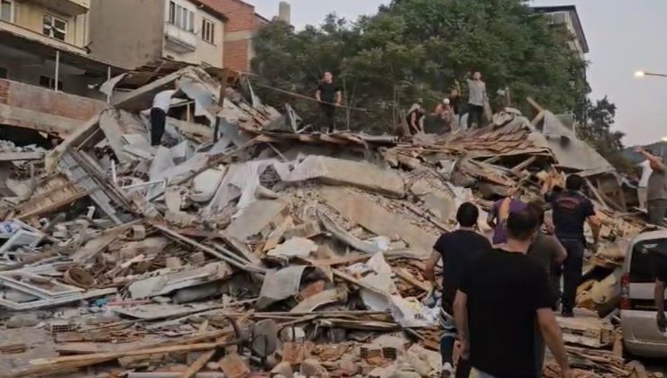 Balıkesir’de 6.2’lik deprem: Bir bina çöktü