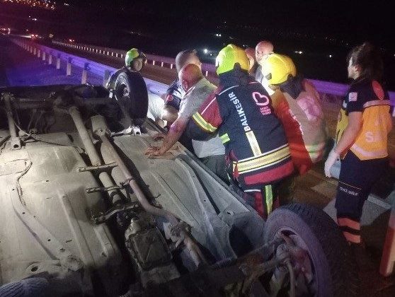 Bandırma-Susurluk Karayolu’nda trafik kazası: 1 kişi yaralandı