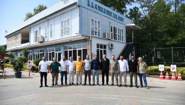 Başkan Özlü, şoförlerin sıkıntılarını yerinde dinledi