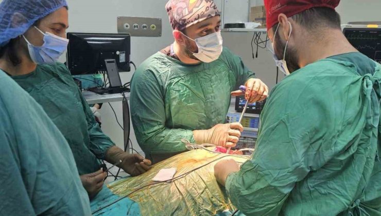 Bayburt’ta omurilik basısı olan bir hastaya omurga ameliyatı yapıldı