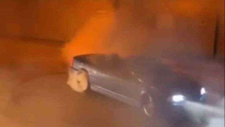 Beykoz’da drift yapan sürücüye 57 bin lira ceza