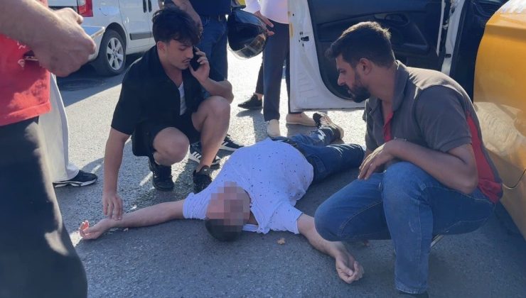 Beyoğlu’nda taksici baygınlık geçirdi: Vatandaşlar başından ayrılmadı