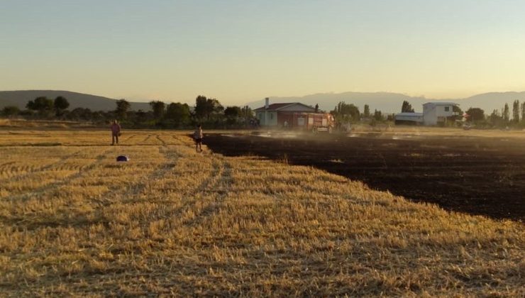 Beyşehir’de anız yangınları korkuttu