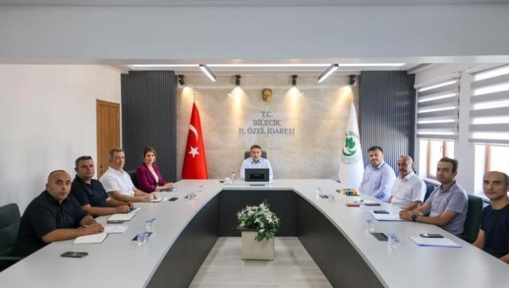 Bilecik’te devam eden projeler değerlendirildi