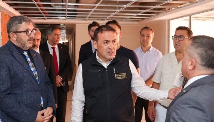 Bilecik’te KYK yurt inşaatında inceleme