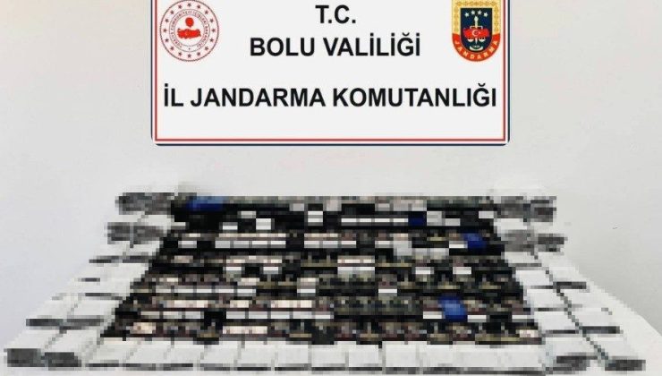 Bolu’da kaçak sigara operasyonu: Binlerce kaçak ürün ele geçirildi