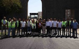 Bucak, asfalt çalışmasını yerinde inceledi