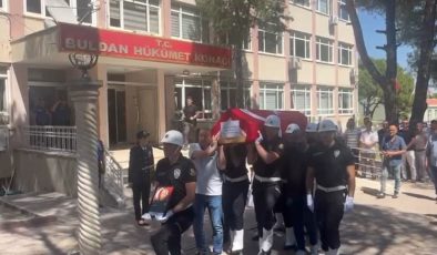 Buldan’da hayatını kaybeden polis memuru için tören düzenlendi