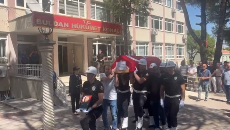 Buldan’da hayatını kaybeden polis memuru için tören düzenlendi