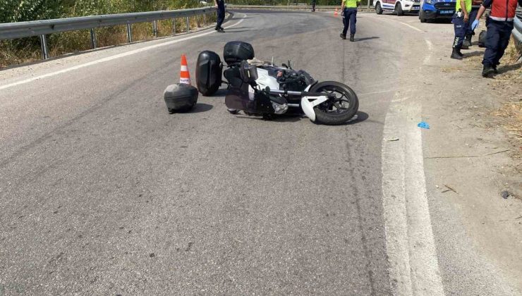 Bursa’da devrilen motosiklet bariyerlere çarptı: Baba öldü, kızı ağır yaralandı