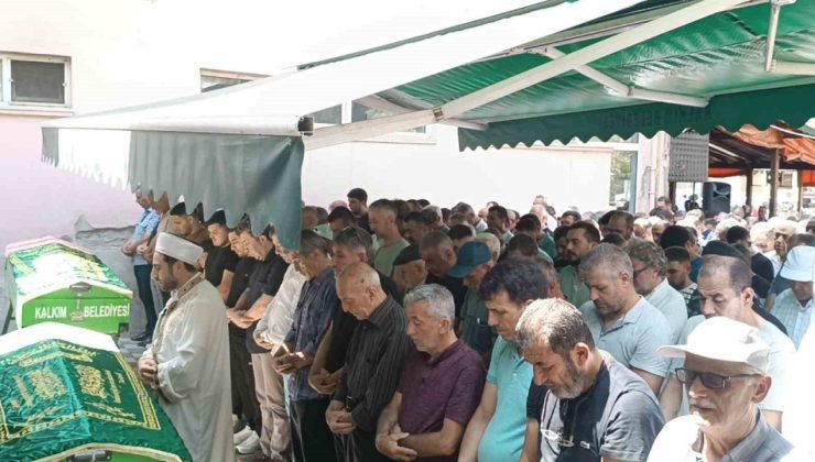 Çanakkale’de 6 kişinin öldüğü kazada Oktay Çelik ve Remzi Şen son yolculuğuna uğurlandı