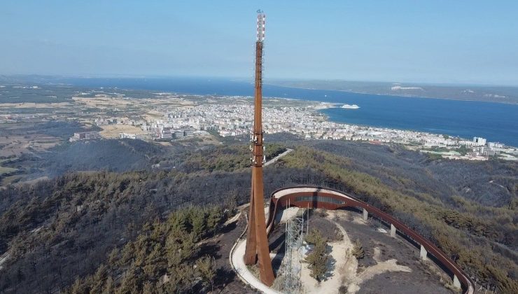 Çanakkale’de yaşanan 4 büyük yangında 5 bin 236 hektar ormanlık alan yandı