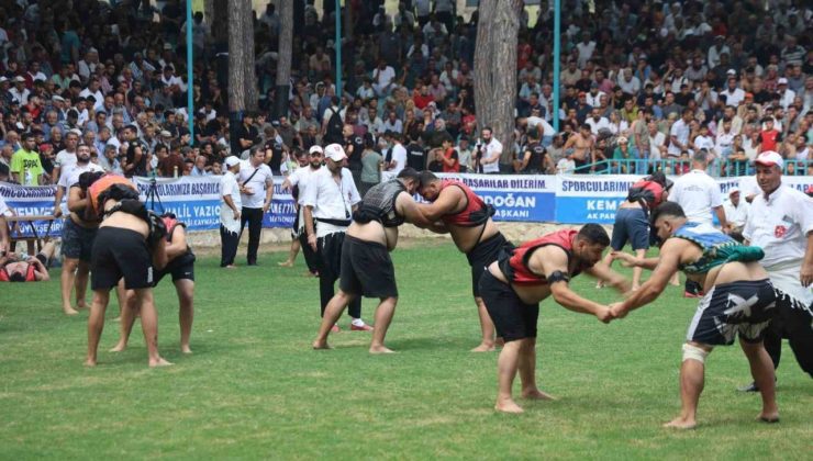 Depremin yaralarının sarıldığı Hatay’da aba güreşi heyecanı yaşandı