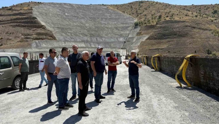 DSİ 18. Bölge Müdürü Erkan, Başören Tekke Kavaklı Barajı’nda incelemelerde bulundu