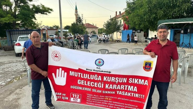 Düğünlerde silah atılmasının engellenmesi için bilgilendirme çalışması yapıldı