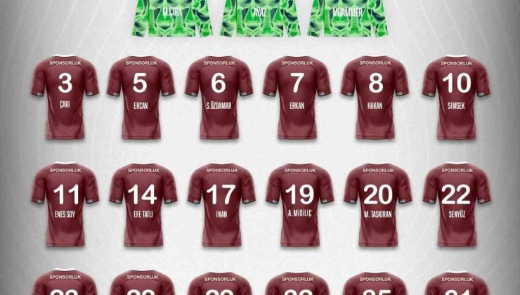 Elazığspor’da forma numaraları belli oldu