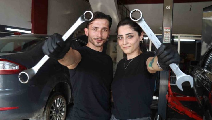 Eleman bulmakta sıkıntı çekti, eşini yanına alıp usta olarak yetiştirdi