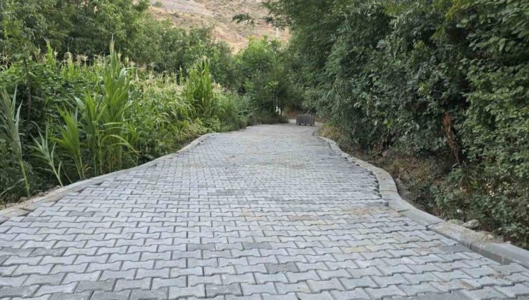 Engelli vatandaşın yolu yapıldı