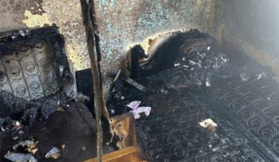 Erdek’te ev yangını kısa sürede söndürüldü
