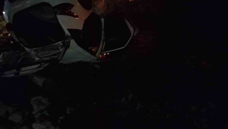 Erzurum’da otomobil nehre uçtu: 1 ölü, 1 yaralı, 1 kayıp