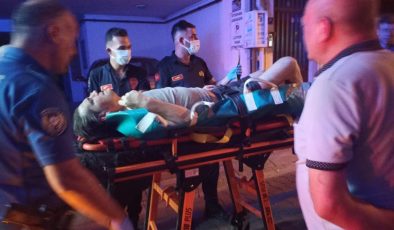 Evde düşen şahsın imdadına polis ve itfaiye ekipleri yetişti