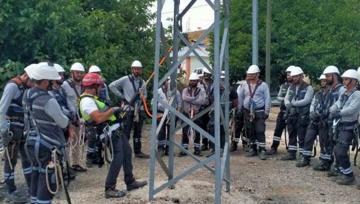Fırat EDAŞ’tan saha çalışanlarına ‘Yüksekte Güvenli Çalışma Eğitimi’