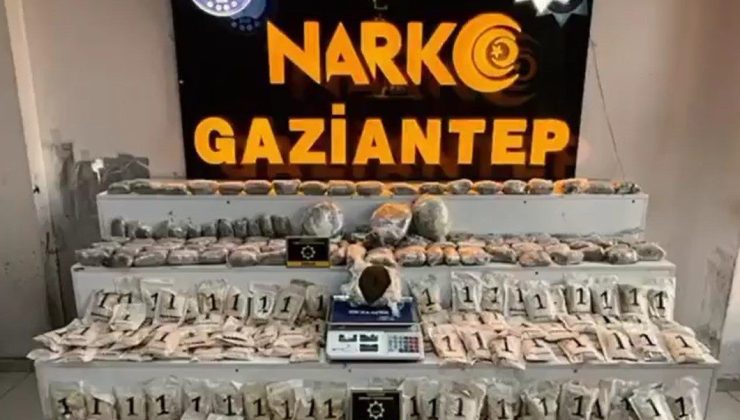 Gaziantep’te 21 kilo reçine esrar ele geçirildi: 4 şahıs tutuklandı