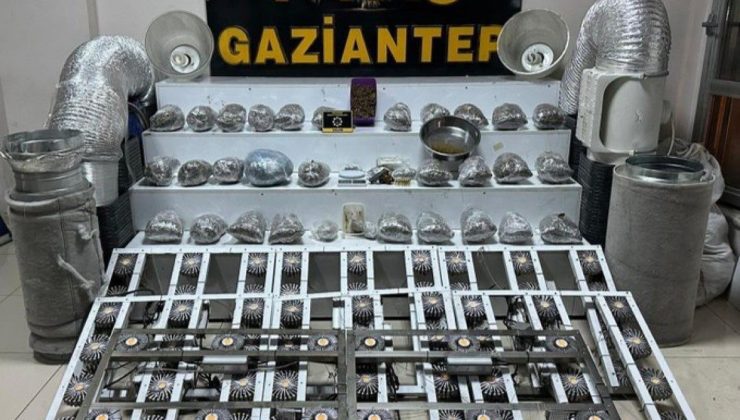 Gaziantep’te 32 kilo skunk ele geçirildi