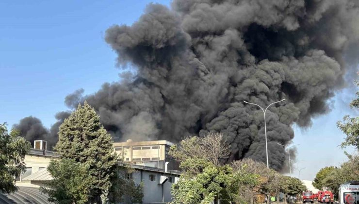 Gaziantep’te geri dönüşüm tesisinde büyük yangın