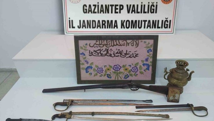 Gaziantep’te tarihi eser operasyonu: 1 gözaltı