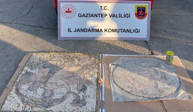 Gaziantep’te tarihi mozaik operasyonu: 3 gözaltı