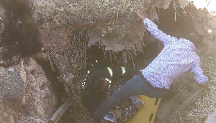 Göçük altında kalan yaşlı kadın kurtarıldı