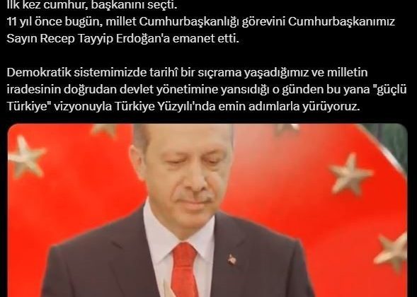 İletişim Başkanlığı’ndan Cumhurbaşkanı Erdoğan için özel video