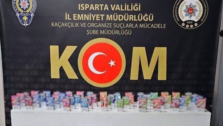 Isparta’da kaçak elektronik sigara operasyonu: 1 gözaltı