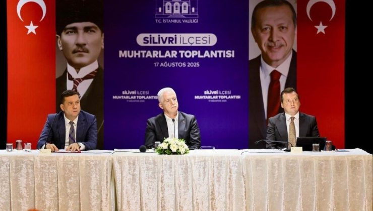 İstanbul Valisi Gül, Silivri’de muhtarlarla bir araya geldi