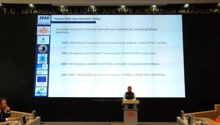 İstanbul’da tsunami erken uyarı ve tahliye planlama toplantısı yapıldı