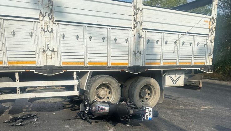 İzmir’de motosiklet sürücüsü genç, kaza kurbanı