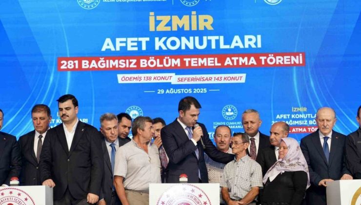 İzmir’de yangın yaraları sarılıyor: 281 yeni konutun temeli atıldı