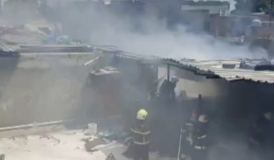 Kahramanmaraş’ta iş yeri yangını