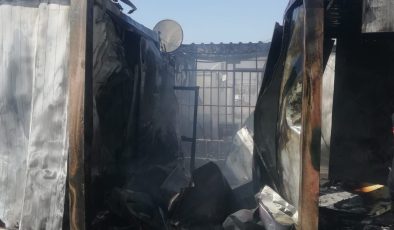Kahramanmaraş’ta konteyner kentte yangın