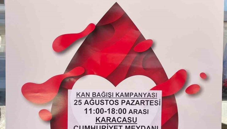 Karacasu’da kan bağışı kampanyası düzenlenecek