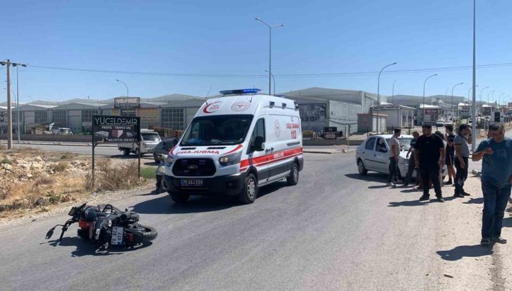 Karaman’da otomobille motosiklet çarpıştı: 1 yaralı