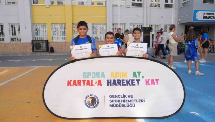 Kartal Belediyesi Yaz Spor Okulu’nda 300 öğrenci sertifikalarını aldı