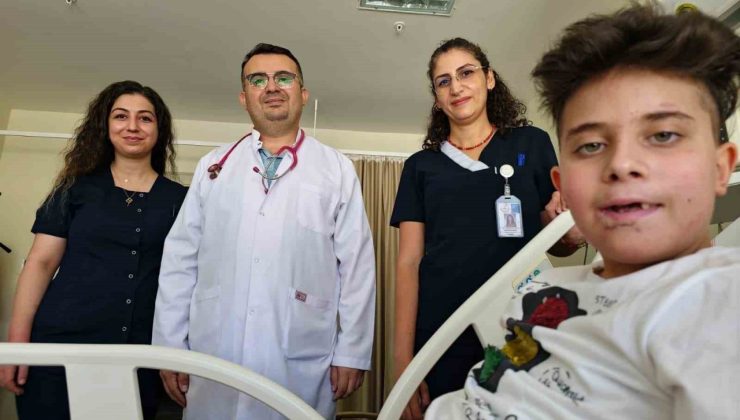 Kayseri’de kamyonun çarptığı çocuk, palyatif servisinde sevgiyle iyileşiyor