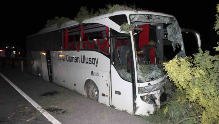 Kayseri’de yolcu otobüsü kaza yaptı: Ölü ve yaralılar var