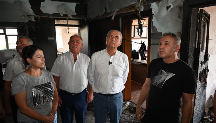 Kepez’den, yangın sonrası Odabaşı İlkokulu’na destek