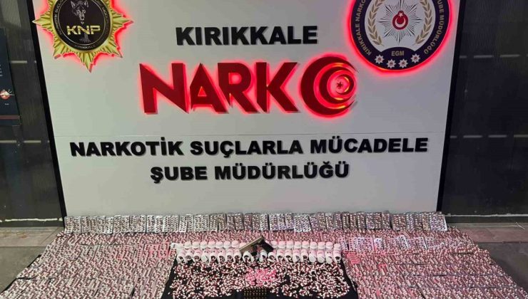 Kırıkkale’de uyuşturucu operasyonu: Binlerce hap ele geçirildi